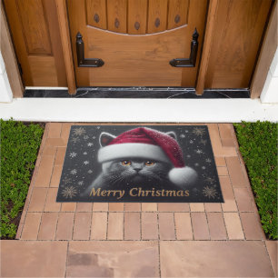 Tapete Feliz Natal Bombaim Cat, Papais noeis Xmas Bombaim