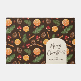 Tapete Feliz Natal Botânico Moderno Personalizado