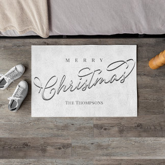 Tapete Feliz Natal Caligrafia Silver Snowflake Cute