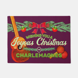 Tapete Feliz Natal com Cuatro e Marac no BURGUNDY