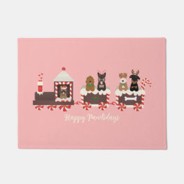 Tapete Feliz Natal de Cachorro Comboio