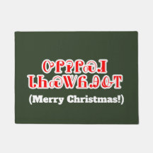 Feliz Natal em Cherokee Bem-Vindo Mat