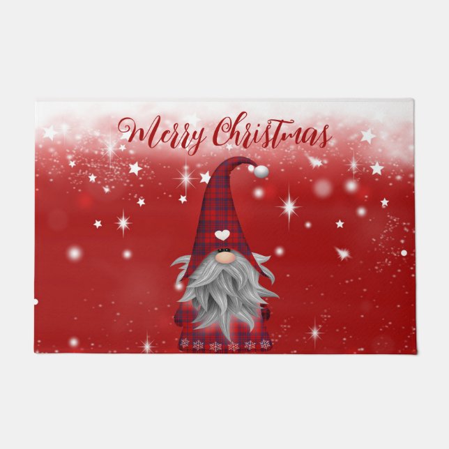 Tapete Feliz Natal Gnome Doormat (Frente)