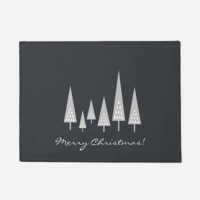 Tapete Feliz Natal moderno da árvore de Natal (Frente)