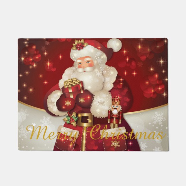 Tapete Feliz Natal Papais noeis Doormat (Frente)