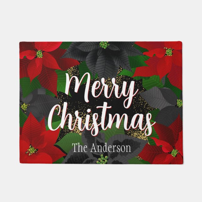 Tapete Feliz Natal Poinsettias (Frente)