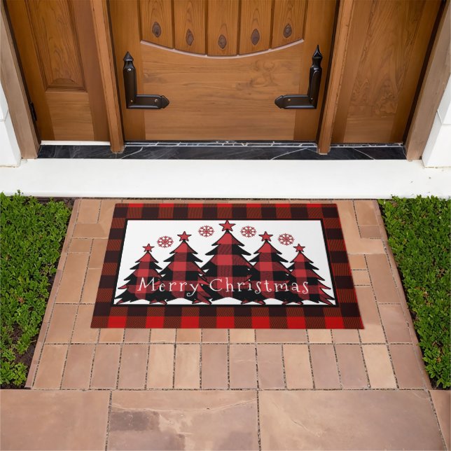 Tapete Feliz Natal xadrez Árvores de Natal Natal Natal Na (Ar livre)