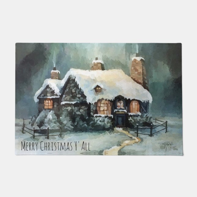 Tapete Feliz Natal Y Todos Maravilhosos Noite de Inverno (Frente)