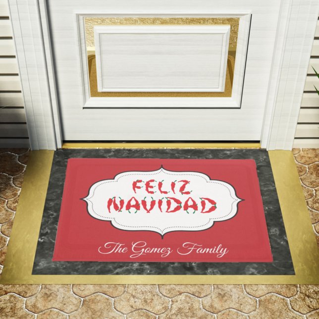 Tapete Feliz Navidad Red Chile Pepper (Criador carregado)