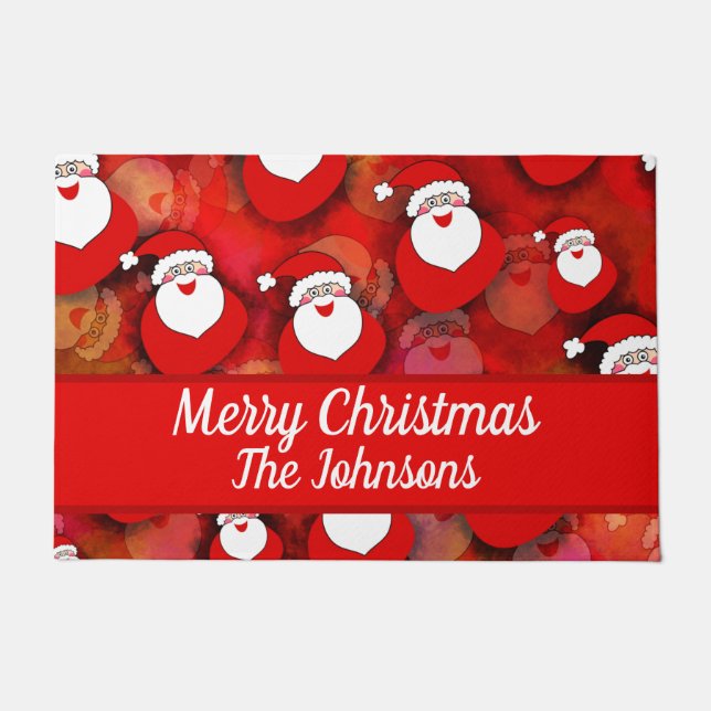 Tapete Feliz Pai Natal Sem Olhos (Frente)