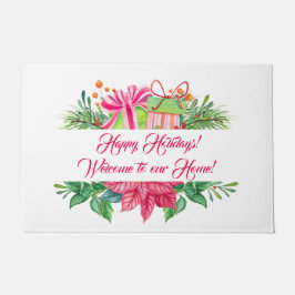 Tapete Felizes Férias dos Elementos do Natal