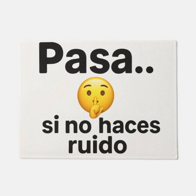 Tapete Felpudo divertido - Humor para introvertidos (Frente)