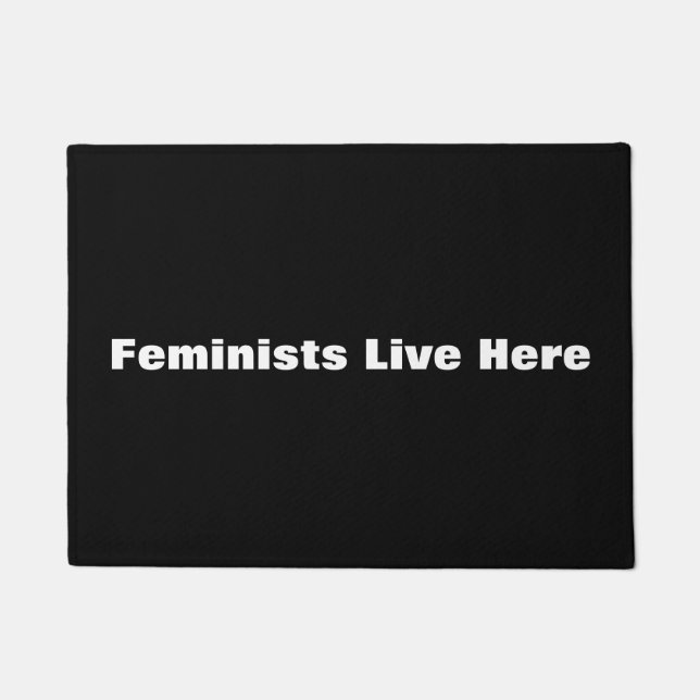 Tapete Feministas Vivem Aqui Portão (Frente)