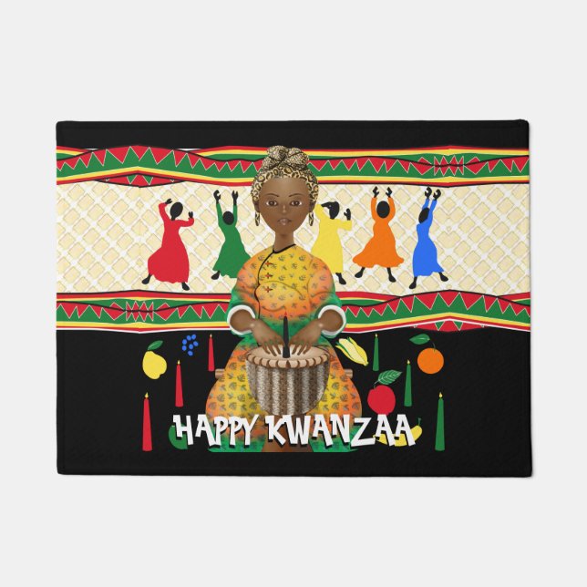 Tapete Feriado Afro-Americano Kwanzaa (Frente)