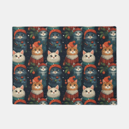 Tapete Feriado de Gatos Festivos