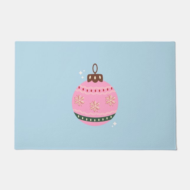 Tapete Feriado de pré-disquete azul branco-rosa retro Nat (Frente)