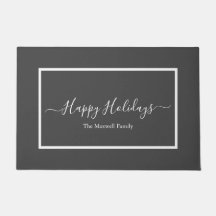 Feriados felizes, cinza escura, nome da família br