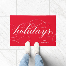 Tapete Feriados Felizes de Script Flourish Elegante Verme