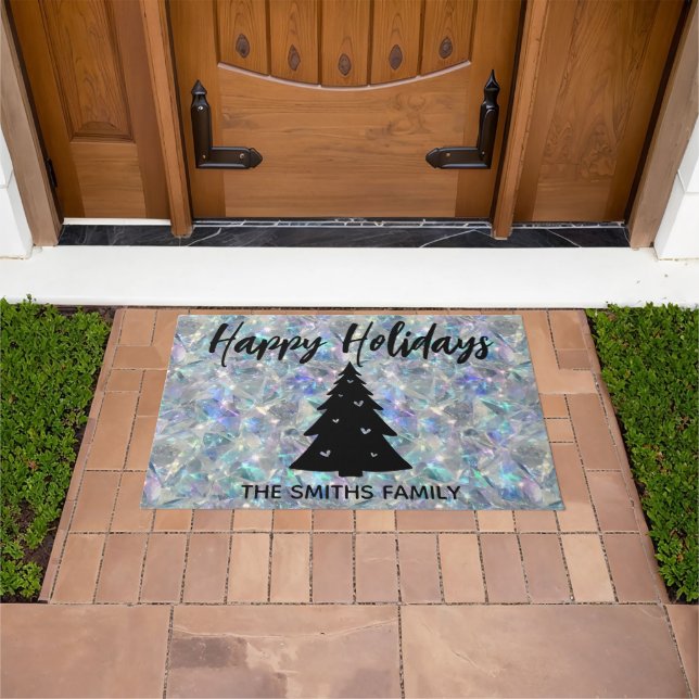 Tapete Feriados felizes do Holographic Opal Stone em Segu (Ar livre)