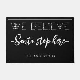 Tapete Férias de Natal Acreditamos que Papais noeis param