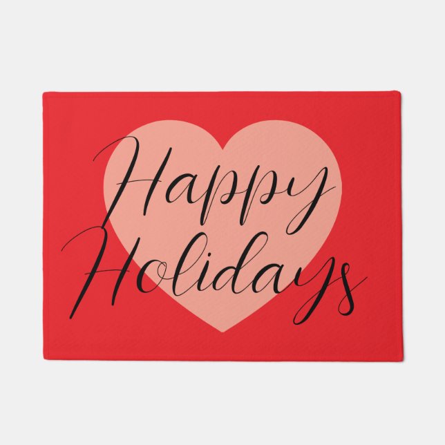 Tapete Férias Felizes Natal Feliz Tempo de Férias Coração (Frente)