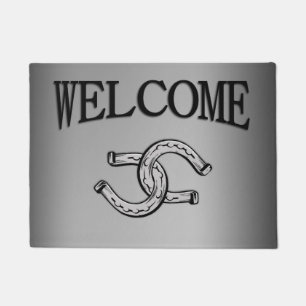 Tapete Ferraduras Chocas Populares em Prata