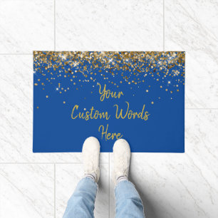 Tapete Festa de Aniversário Personalizada Casa Nova Azul