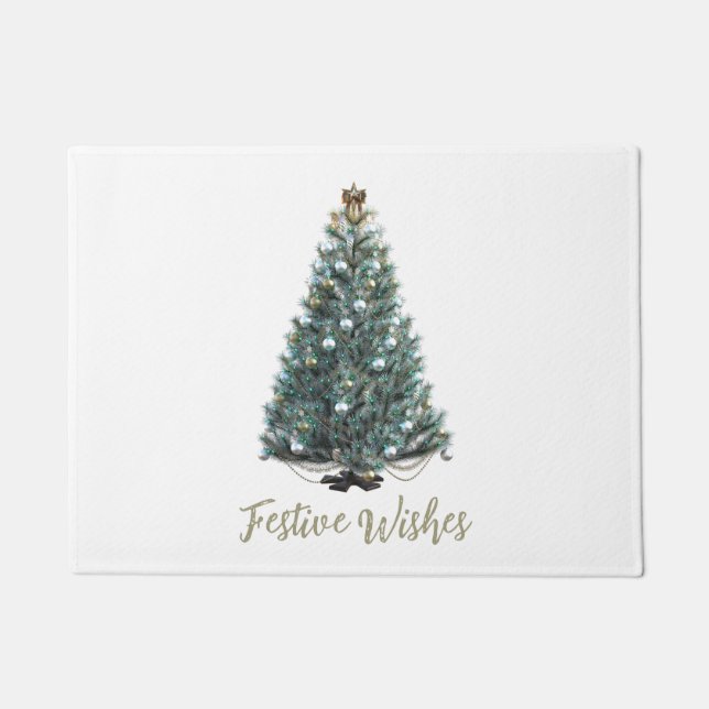 Tapete Festive Wishes. Christmas tree design (Frente)