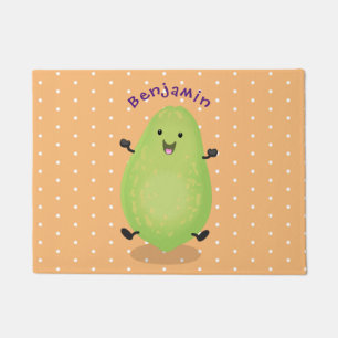 Tapete Figura de desenho animado da pata de papaya kawaii