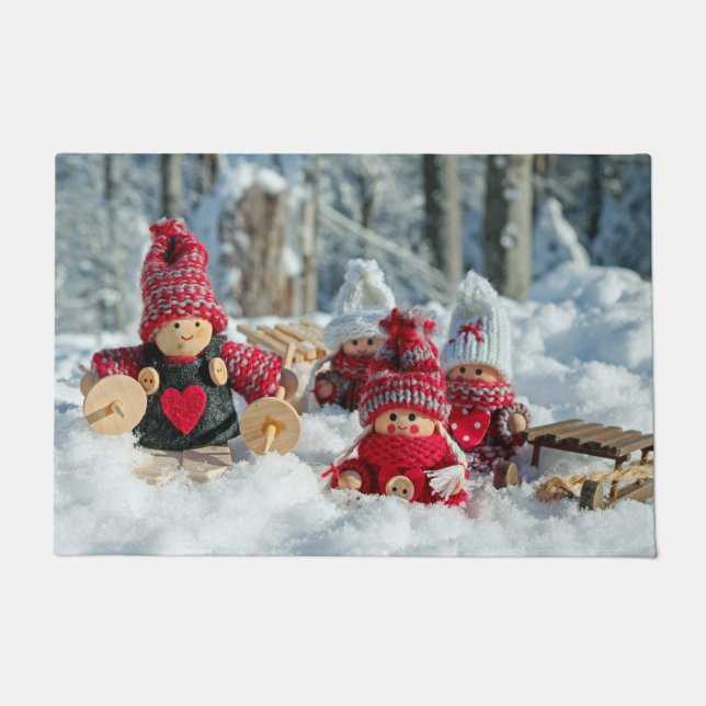 Tapete Figurinas de Wooden Christmas (Frente)