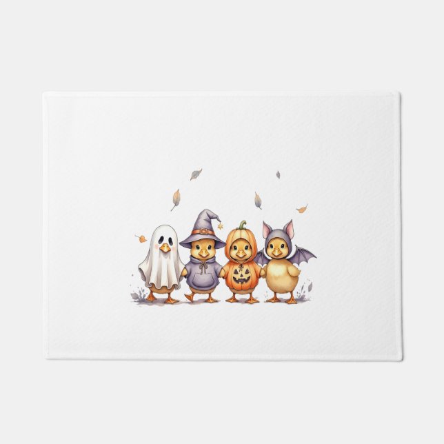 Tapete Figurino de Ducklings Bonito de Halloween (Frente)