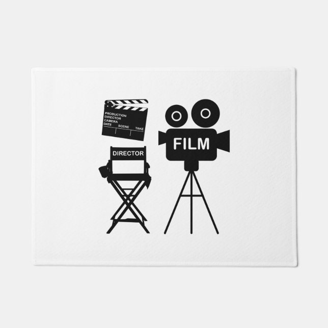 Tapete Film Crew Flap director Chair Gift for filmmaker (Frente)