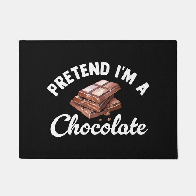 Tapete Fingir que sou uma barra de chocolate (Frente)