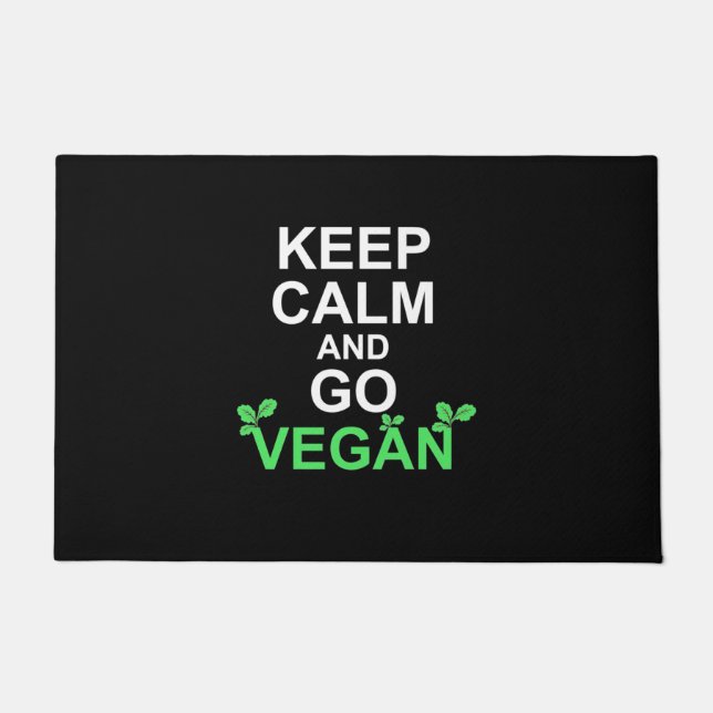 Tapete Fique Calmo E Vá Vegan (Frente)
