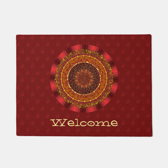 Tapete Fire Mandala Doormat (Frente)