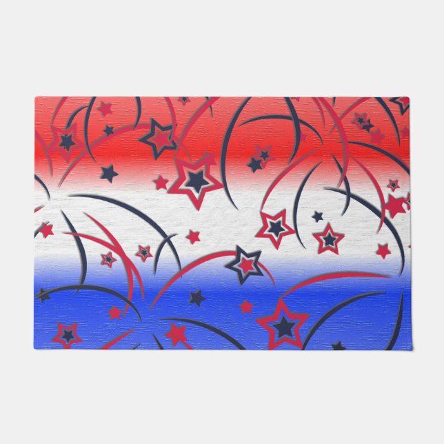 Tapete Fireworks no Red White Blue (Frente)
