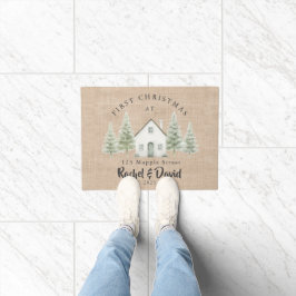 Tapete First Christmas at New Home Doormat |Names