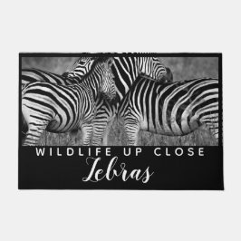 Tapete Fita de animais Black Black Willife Up Close