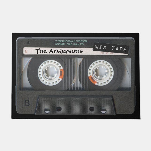 Tapete Fita de cassete personalizável (Frente)
