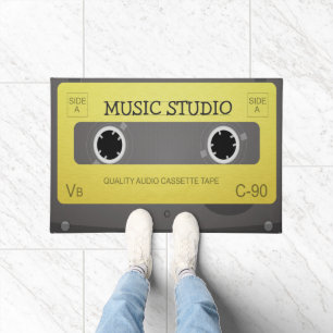 Tapete Fita de Música Retroativa Personalizada
