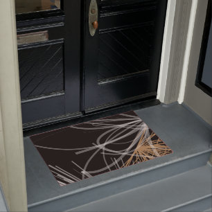 Tapete Fitas de Abstrato Douradas e brancas pretas