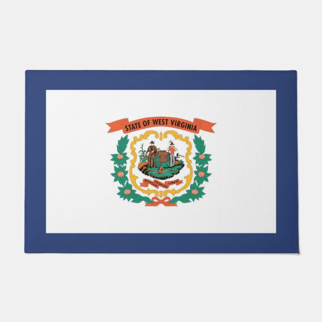 Tapete Flag of West Virginia, EUA (Frente)