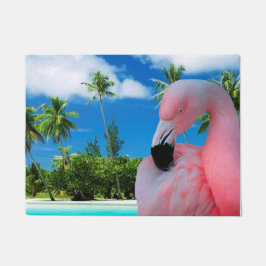 Tapete Flamingo e praia