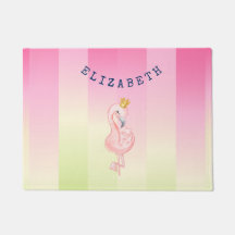 Flamingo Rosa Fofo Ombre Listrado  