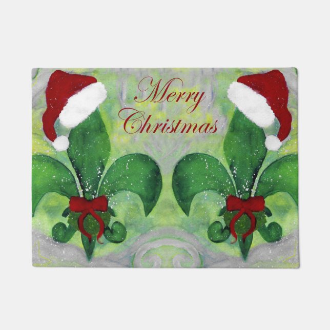 Tapete Fleur de lis Foliday Rug Doormat (Frente)