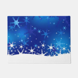 Tapete Flocos de neve azuis do inverno do Natal