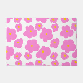 Tapete Flor amarela rosa margarida moderna padrão elegant