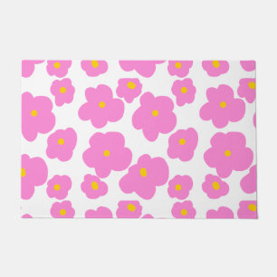 Tapete Flor amarela rosa margarida moderna padrão elegant