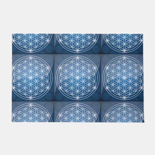 Tapete flor da vida geometria sagrada forma semente da vi (Frente)