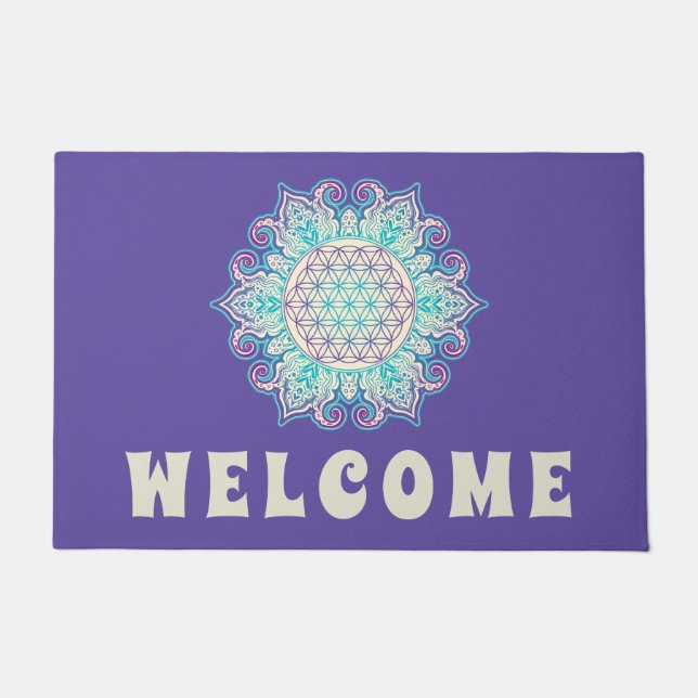 Tapete Flor Da Vida - Índia Mandala 2 (Frente)